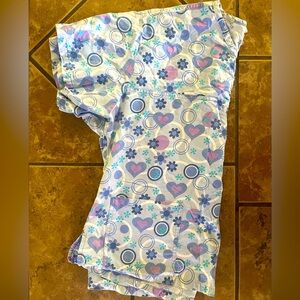 Peaches brand scrub top